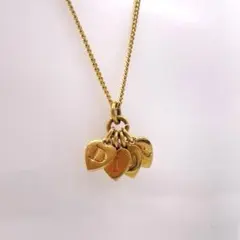 ◆Dior ネックレス◆ディオール ハート ゴールドカラー 4連