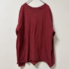 フルーツオブザルーム ロングTシャツ クルーネック 長袖 L 赤 カジュアルのサムネイル