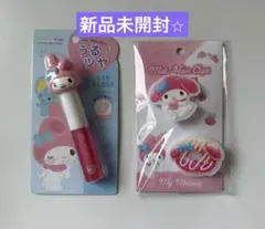 ♦︎新品♦︎マスット付きリップグロスとヘアクリップ　マイメロ　サンリオ　ピンク