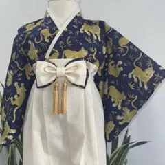 ハンドメイドベビー袴(80〜90) 初節句　お正月　お誕生日　お祝い