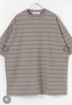 URBAN RESEARCH マルチボーダーオーバーTシャツ グレー/ Mのサムネイル
