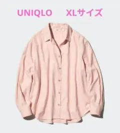 UNIQLO ソフトフランネルスキッパーシャツ ピンク XL