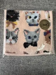 FEILER フェイラー ラブラリー プリティー キャッツ　ハンカチポーチ　ネコ