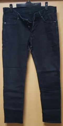H&M スリムストレッチブラックデニム 32/30