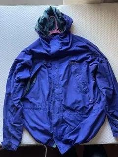 ナイロンジャケット パープル フード付き