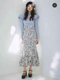 SNIDEL カッティングレースマーメイドスカート