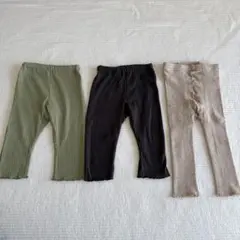 ユニクロ バースデー　ベビー　ニットレギンス　リブパンツ　メロウ