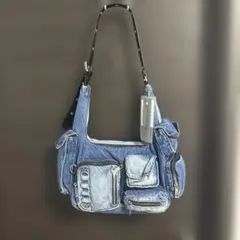 【新品未使用】JEANASISマルチポケットデニム ワンショルダー