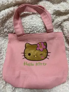 【新品】サンリオ　日焼けギャルキティ　ミニトートバッグ　サーモンピンク