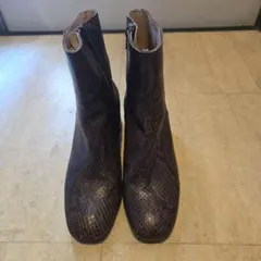 ボントレ　ブーツ　サイズ38　 ２４cm　パイソン柄のサムネイル