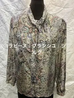 新品】レリアン①長袖ブラウス9号と②スカーフスカーフ好きな位置でお 