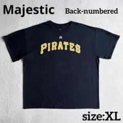 MLB パイレーツ ナンバリング 両面プリ Tシャツ 黒 XL Majesticのサムネイル