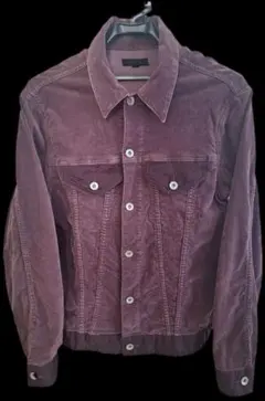 And A コーデュロイ ジャケット パープル