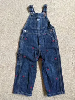 OSHKOSH 刺繍入りデニムオーバーオール 80cm