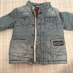 デニムブルー ジップアップアウター