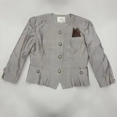 my Robe ノーカラージャケット グレー 11号のサムネイル