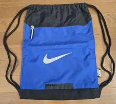NIKE ポケット付き ナップサック プールバック ブルー ブラック