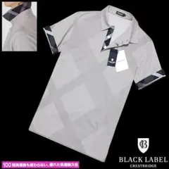 新品 M ブラックレーベル クレストブリッジ シャドーチェック 半袖ポロシャツ