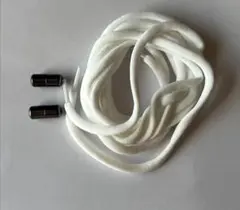 結ばない靴紐 伸びる 靴ひもゴム ほどけないシューレース 白　C0891