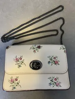 COACH 花柄 ショルダーバッグ