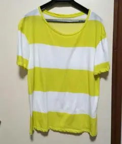 イエロー　ボーダー　Tシャツのサムネイル