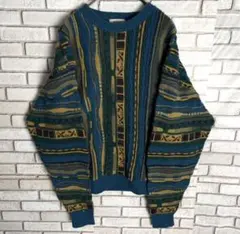 ROVELLO 幾何学模様 ニットセーター Lサイズ