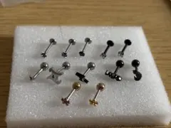 凛RIN★軟骨片耳ピアス１６Ｇ(金属アレルギー対応)★12点まとめ売りのサムネイル