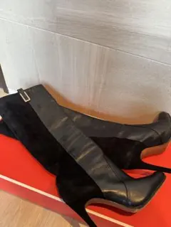 COACH コーチ　ロングブーツ　ニーハイ レザー　スエード　37