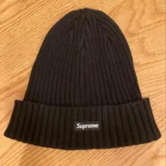試着のみ Supreme Overdyed Ribbed Beanie