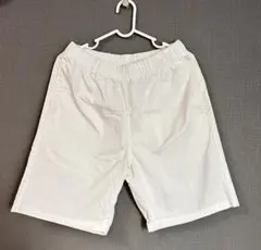 ホワイト ショートパンツ ウエストゴム