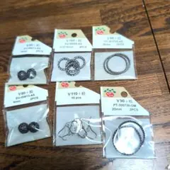 パーツクラブ　金属パーツセット 6種類　*