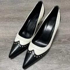 ほぼ新品 美品 グッチ GUCCI パンプス シューズ 24cm