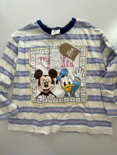 ディズニー ミッキー ドナルド 長袖カットソー 110サイズ