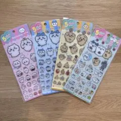 【新品未開封】韓国限定！ちいかわ ぷっくりシールセット 4種