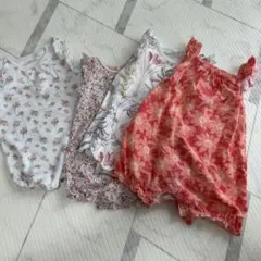 【まとめ】ノースリーブ タンクトップ ロンパースx5着 セット