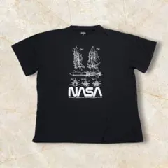 【NASA スペースシャトル 設計図 US古着 Tシャツ メンズ XL】