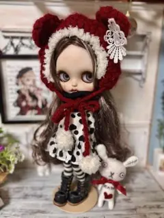 新春　カスタムアイシードール　ネオサイズ　白肌　ブラウンmixセンター分け