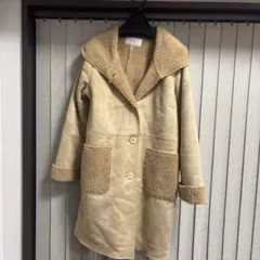 レディースムートン調コート⭐︎ベージュ