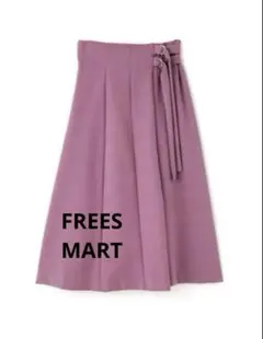 新品　FREES MART ラップ風　フレアスカート　ピンク　Freeのサムネイル