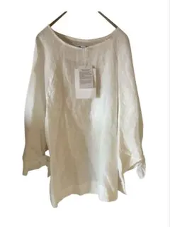 Sonny Label リネンブラウス　麻100% 新品タグ付き　白　春夏秋のサムネイル