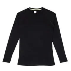 (S)100%メリノウール 長袖 メンズ レディース カットソー ロ