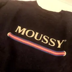 MOUSSY ロゴ スウェット ブラック フリーサイズのサムネイル
