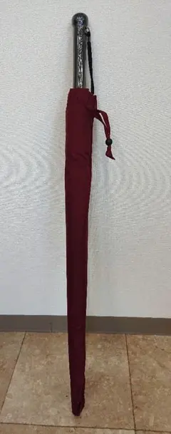 ワインカラー 和傘 16本骨 傘袋あり。着物