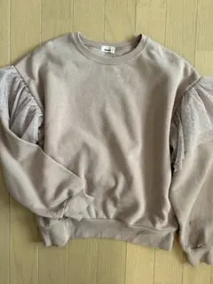 トレーナー　モーブピンク　150㎝　フリル