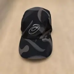 Asics ブラックグレー キャップ サイズL