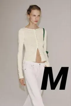 【本日・明日限定価格】新品タグ付き ZARA 完売 ラスティックシャツ Mのサムネイル