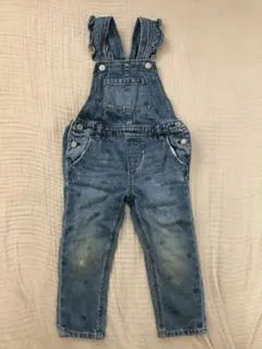 フリル　ドット　baby gap  オーバーオール サロペット デニム