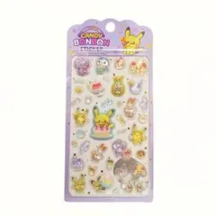 韓国限定 公式品 ポケモン ポケピース キャンディボンボンシール パープル 紫