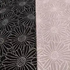 コットンこばやし　刺繍風綿麻キャンバス２点合計2m