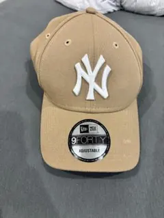 NEW ERA 9FORTY ニューヨークヤンキース キャップ ベージュ